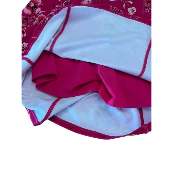 Johnny Was Misty Fall Everyday Tennis Dress L Pink Floral Print Racerback $270 - Picture 13 of 13